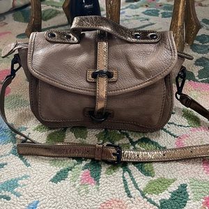 Soft leather cross body bag